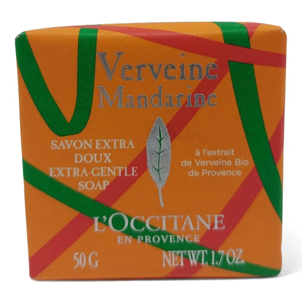 L'Occitane Verbena Mandarin Extra Gentle Soap Bar soap 1.7oz 50g new